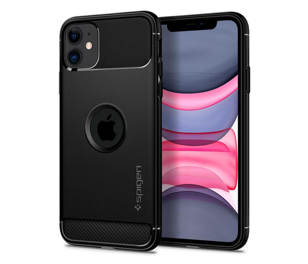 Etui Rugged Armor do iPhone 11 matt czarne - 519933 - zdjęcie